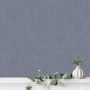 Papel De Parede Lille Aspecto Têxtil Azul 55101