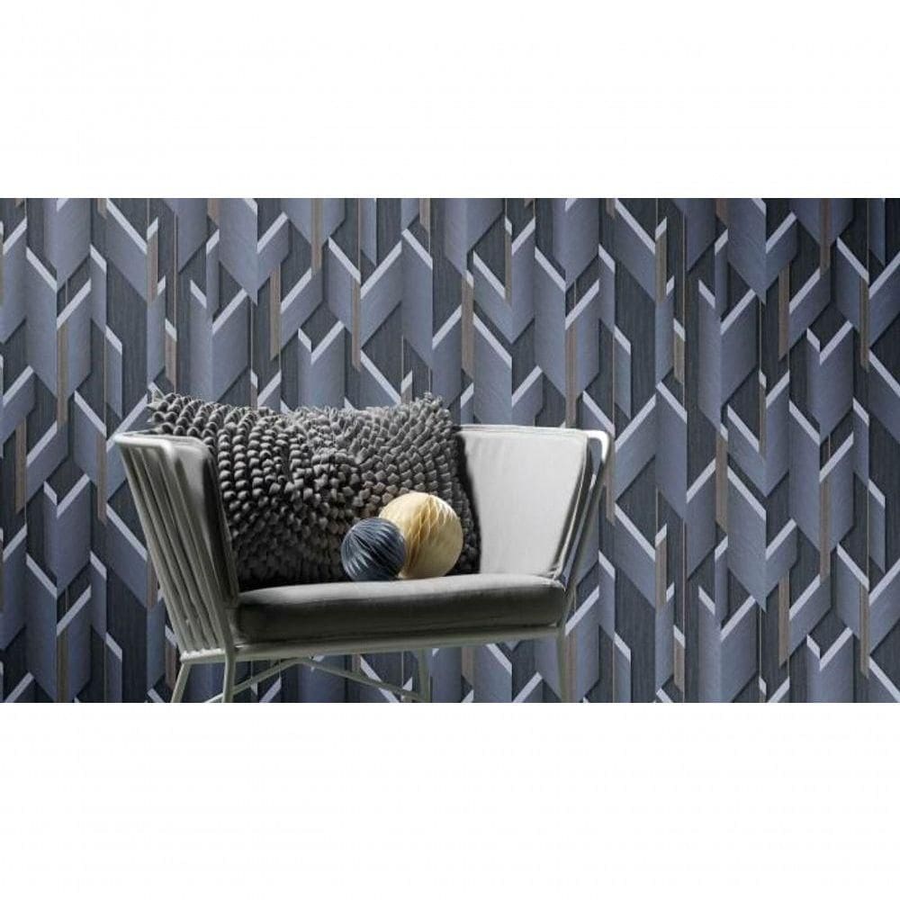 Papel De Parede Raízes Geométrico 3d 1014508 Tam. 4m² Papel De Parede Raízes Geométrico 3d 1014508
