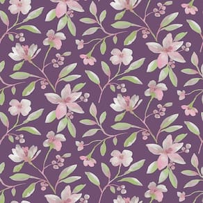 Papel De Parede Poppi Floral Pz18964 Tam. 4m² Papel De Parede Poppi Floral Pz18964