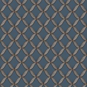 Papel De Parede Hf Orient Geométrico Azul 221227