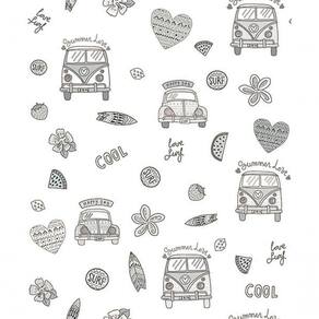 Papel De Parede Pure Kids Teens Hippie Kt68434 Tam. 4m²
