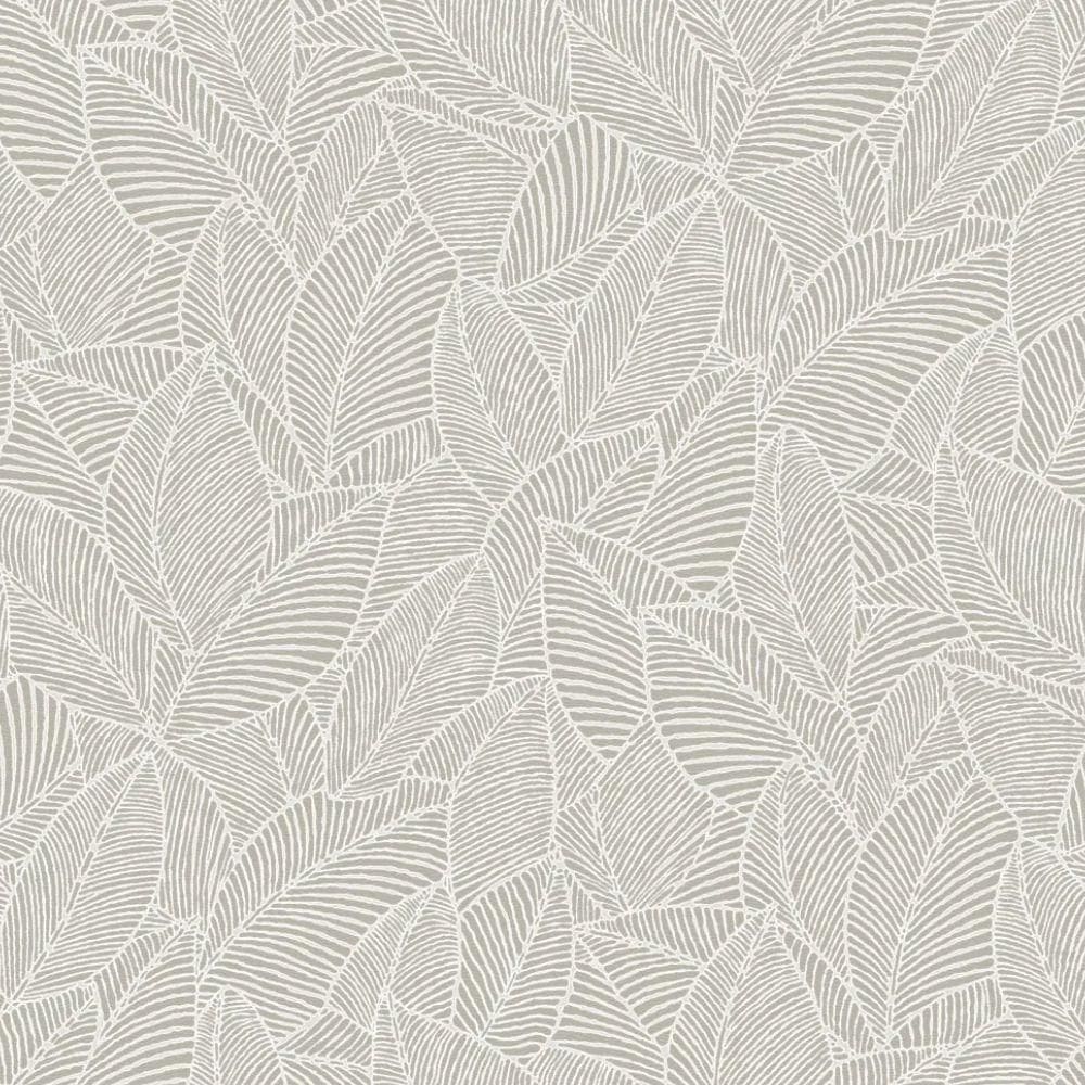 Papel De Parede Essencial Folhagem Branco Ess1018