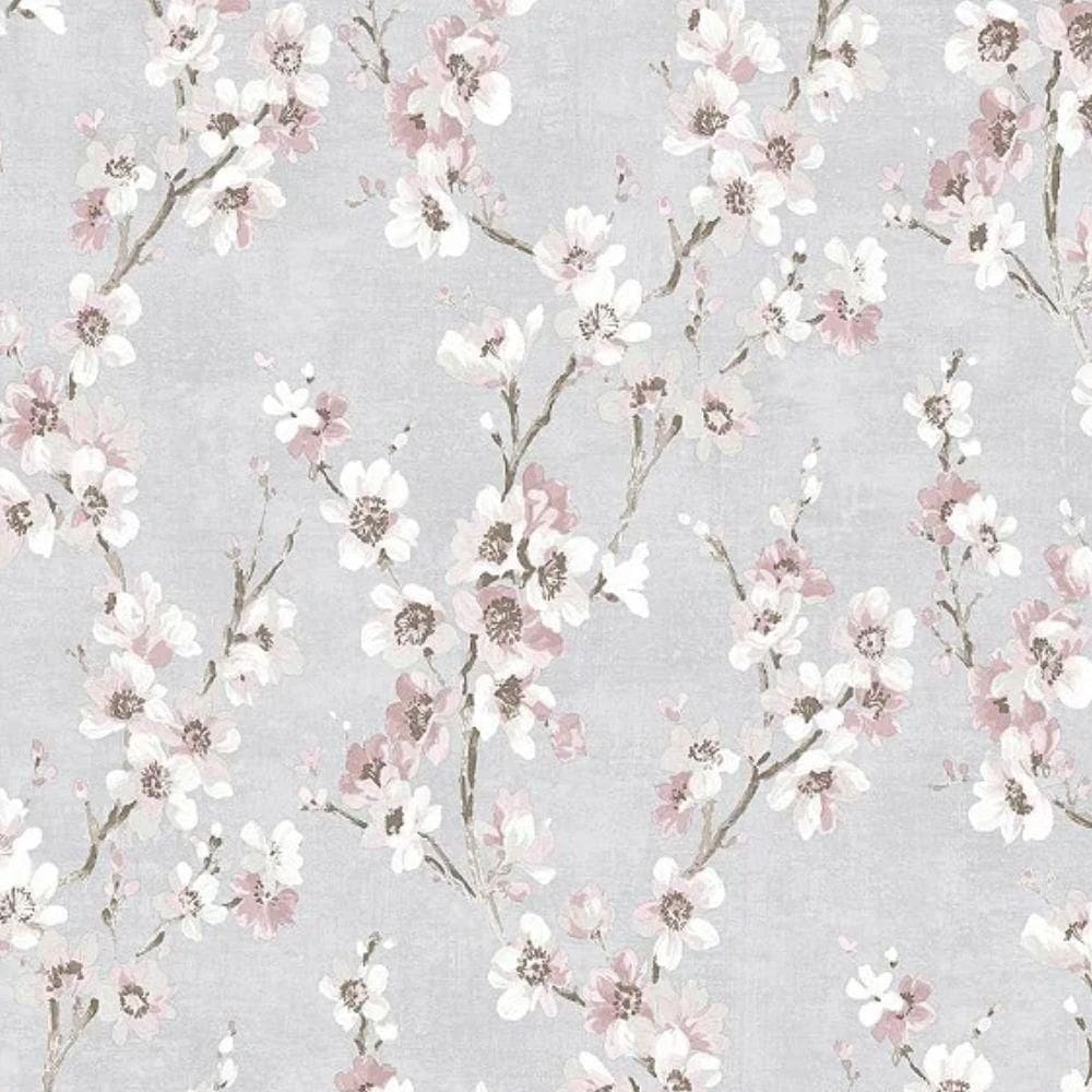 Papel De Parede Lille Floral Rosa 52709