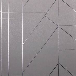 Papel De Parede White Swan Geométrico Cinza Ws101505r