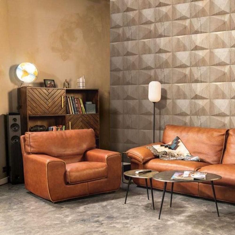 Papel De Parede Up To Date Geométrico Marrom 34851