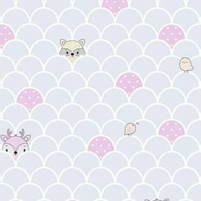Papel De Parede Yoyo Ii Infantil Azul Yy204103r