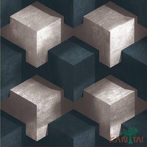 Papel De Parede Stone Age 1 Cubos 3d Sn600402r