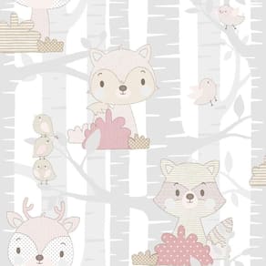 Papel De Parede Mondo Baby Fox Forest 13012 - Rolo 10m X 0,53m