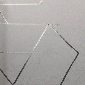 Papel De Parede White Swan Geométrico Cinza Ws101402r