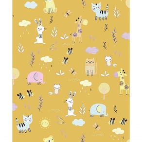 Papel De Parede Pure Kids Teens Animals Kt68460 Tam. 4m² Papel De Parede Pure Kids & Teens Animals Kt68460