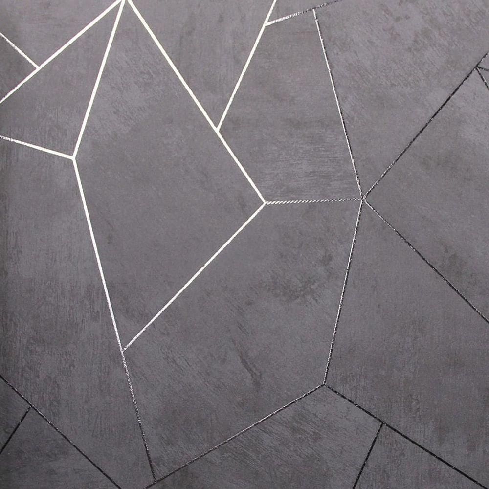 Papel De Parede White Swan Geométrico Cinza Ws101305r