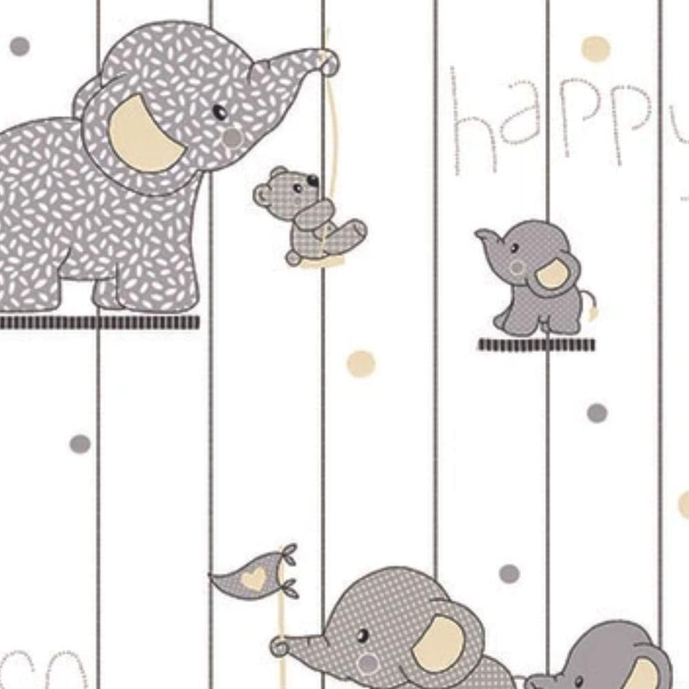 Papel De Parede Yoyo Ii Infantil Branco Yy204704r