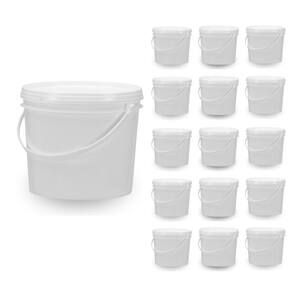 Balde Para Tinta A Base De Oleo 1.8L Branco 15 Pçs