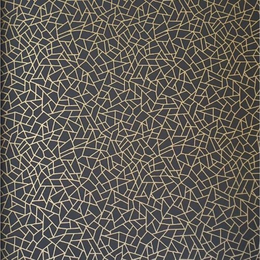 Papel De Parede Neo Geometric Geométrico Preto Ng1961