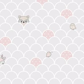 Papel De Parede Yoyo Ii Infantil Bege Yy204102r