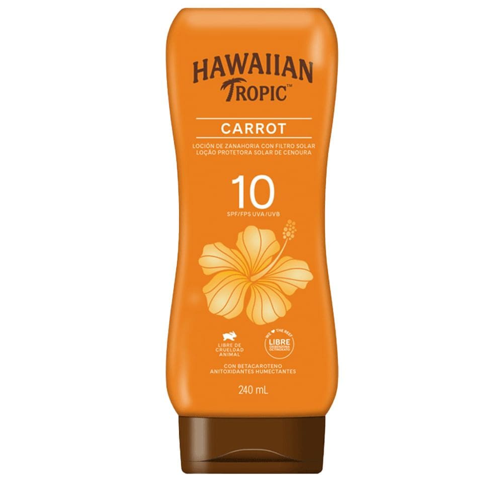 Hawaiian Tropic Carrot Fps10 - Protetor Solar 240ml