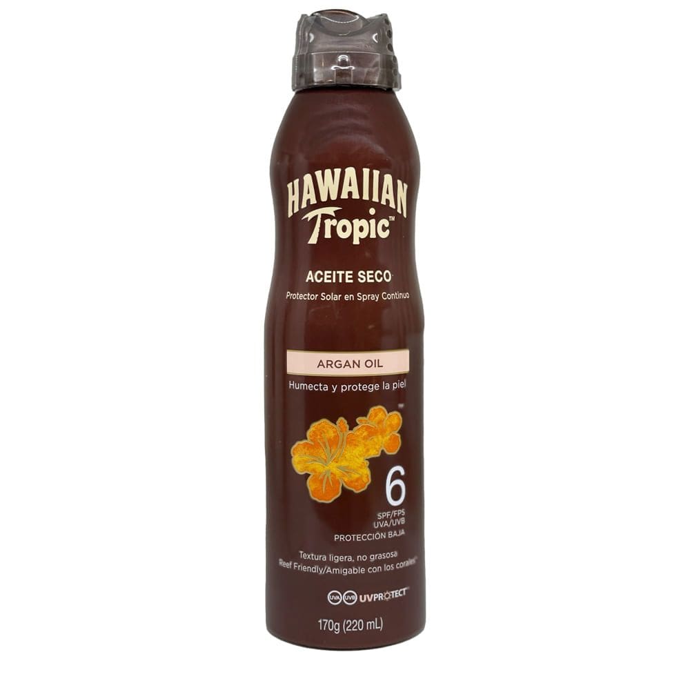 Hawaiian Tropic Spray Aceite Seco Fps6 - Protetor Solar 170g