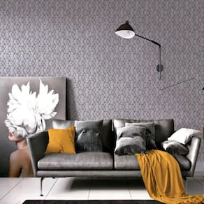 Papel De Parede Essencial Geométrico Cinza E Prata Ess1027
