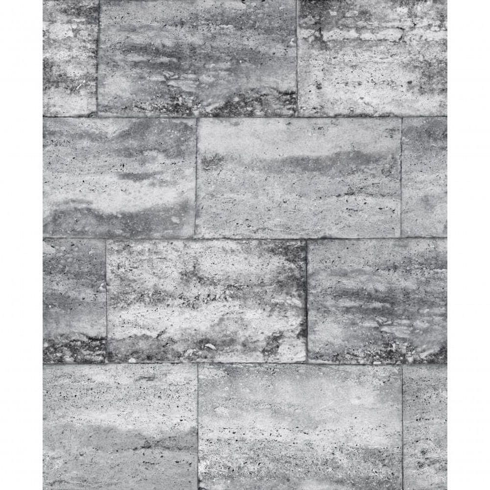 Papel De Parede Modern Maison Blocos De Pedra Mm347904 - Rolo 10m X 0,52m