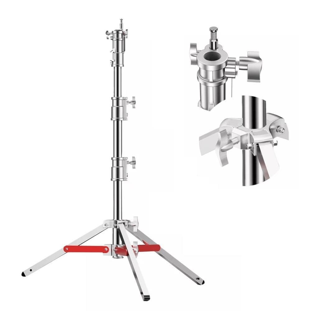 Tripé De Iluminação Greika Fc-170 Stand Inox 1,70M Até 20Kg