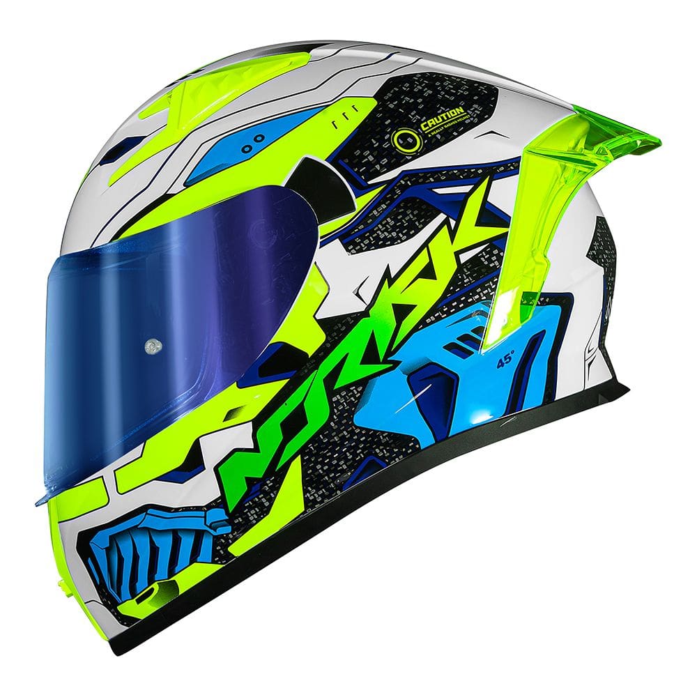 Capacete Norisk Flow Robot Branco e Amarelo