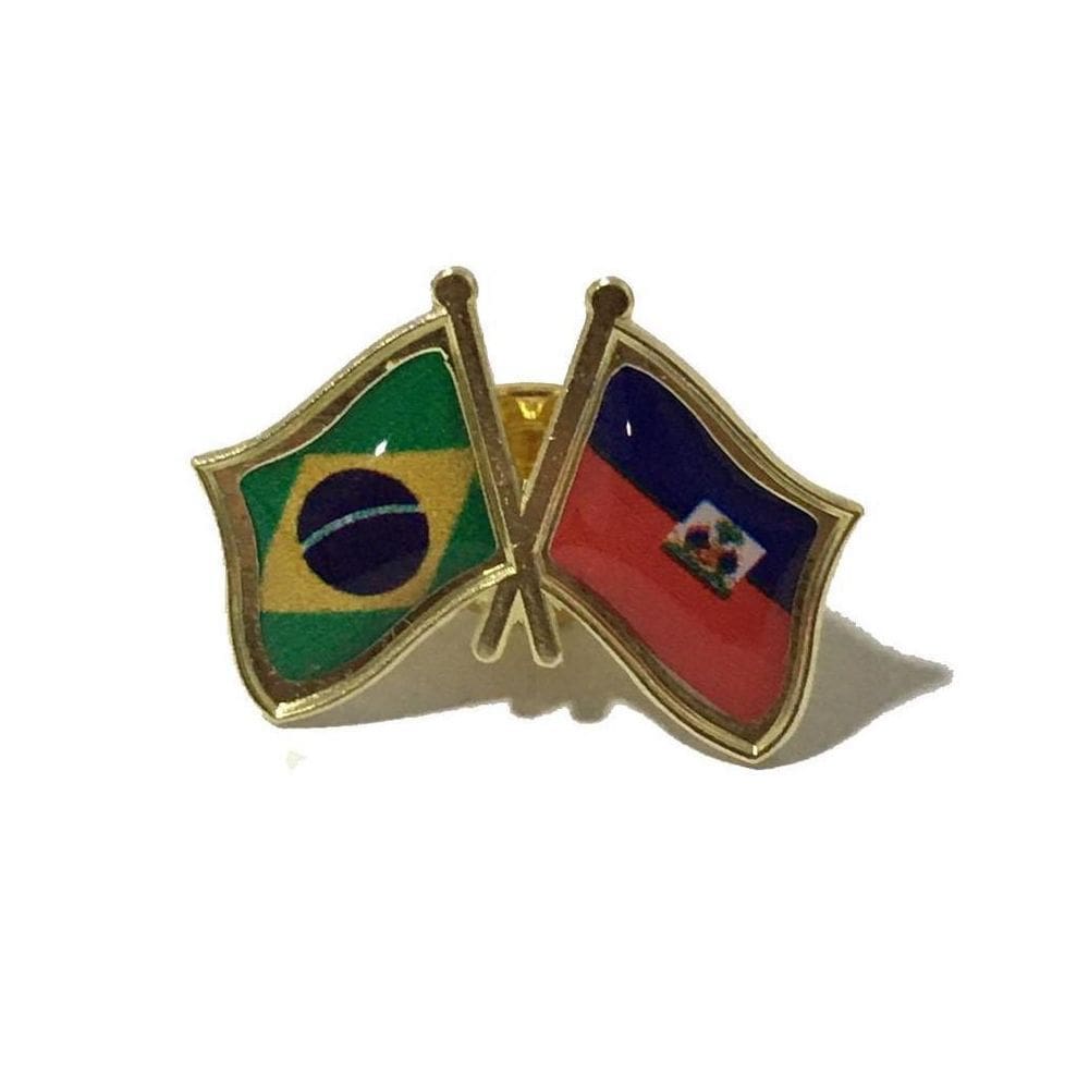 Pin Da Bandeira Do Brasil X Haiti