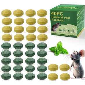 Mouse Repellent Effves Outdoor, pacote com 24 unidades de óleo natural de hortelã