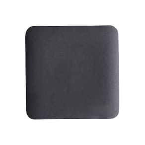 Mouse Pad Couro Sintetico 20x20cm Base Antiderrapante Cinza