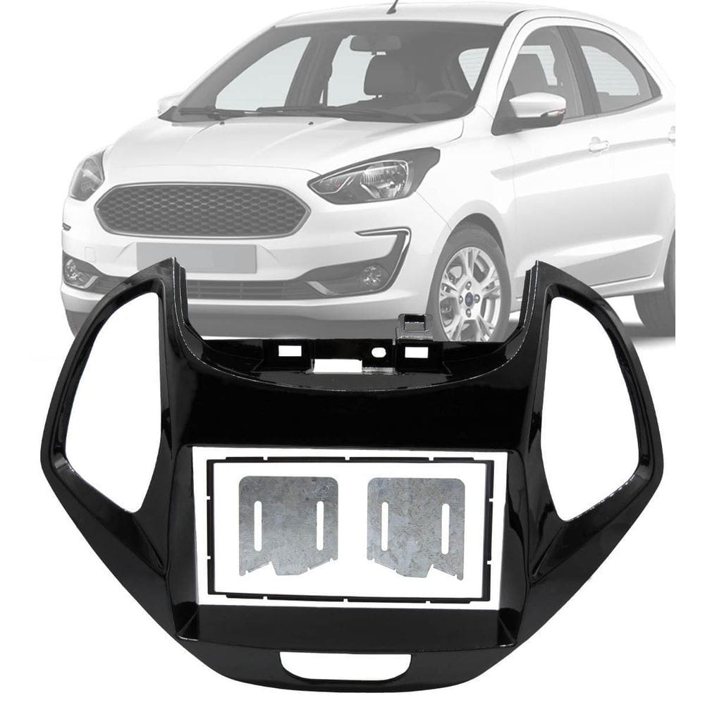Moldura Painel 2 Din 7 Polegadas Ford Ka 2019 Até 2021 Hatch