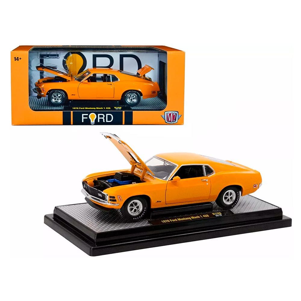Miniatura Carro 70 Ford Mustang Mach 1 428 1:24 M2 Machines