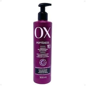 Leave-In de Formatação de Cachos Ox Peptídeos Para cabelos crespos, cacheados e ondulados 300ml