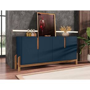 Buffet Lizz 1.70 Azul Cobalto/Cedro - Casa D Móveis
