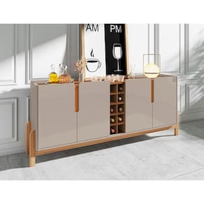 Buffet Lizz 1.90 Off White/Cedro - Casa D Móveis