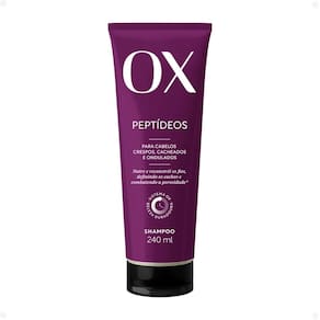 Shampoo OX Peptídeos Cabelos Crespos, Cacheados e Ondulados 240ml
