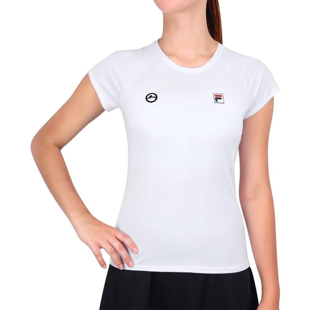 Camiseta Fila Tennis Basic Rio Open 25 Branca