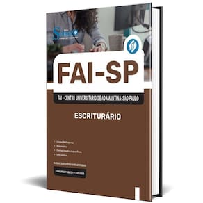 Apostila Concurso Fai Sp 2025 - Escriturário