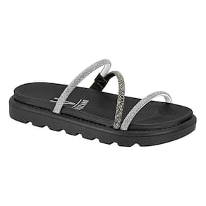 Rasteira Feminina Vizzano Tiras Finas Com Strass