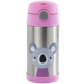 Garrafinha Térmica Com Canudo 310ml Inox Coala Clingo