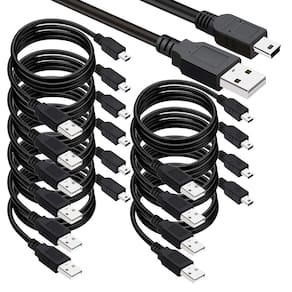 Cabo USB 2.0 A para Mini B de 5 pinos de 3 pés para dispositivos externos