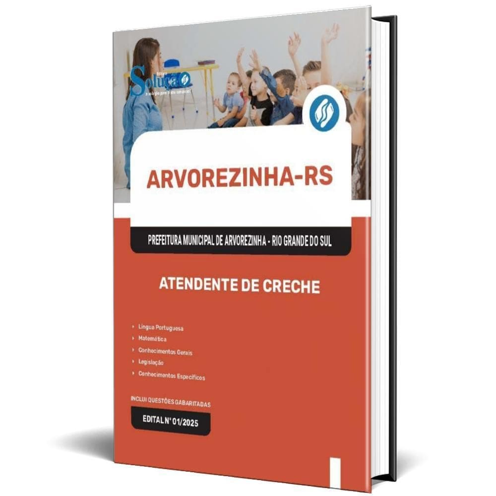 Apostila Prefeitura Arvorezinha Rs 2025 - Atendente Creche