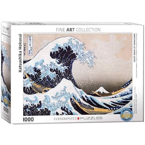 Quebra-cabeça EuroGraphics Great Wave Kanagawa de Hokusai 1000 peças