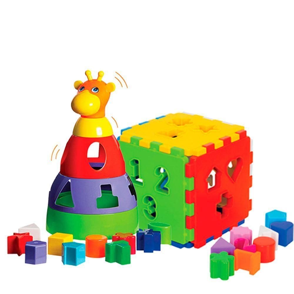 Kit De Brinquedos Educativos Infantil Para Bebês 1 Ano Menino E Menina