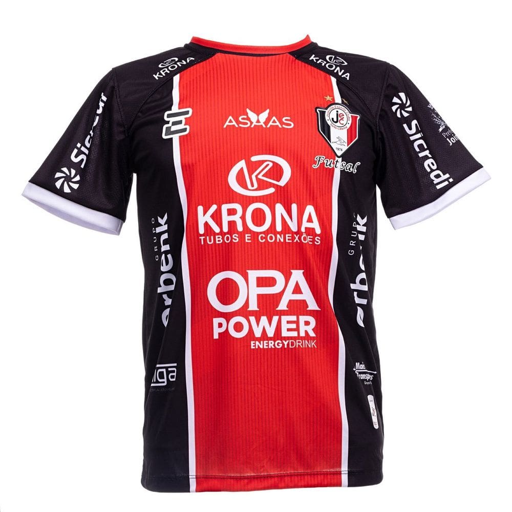 Camisa Oficial Joinville Futsal - 62-Preto-Vermelho-M