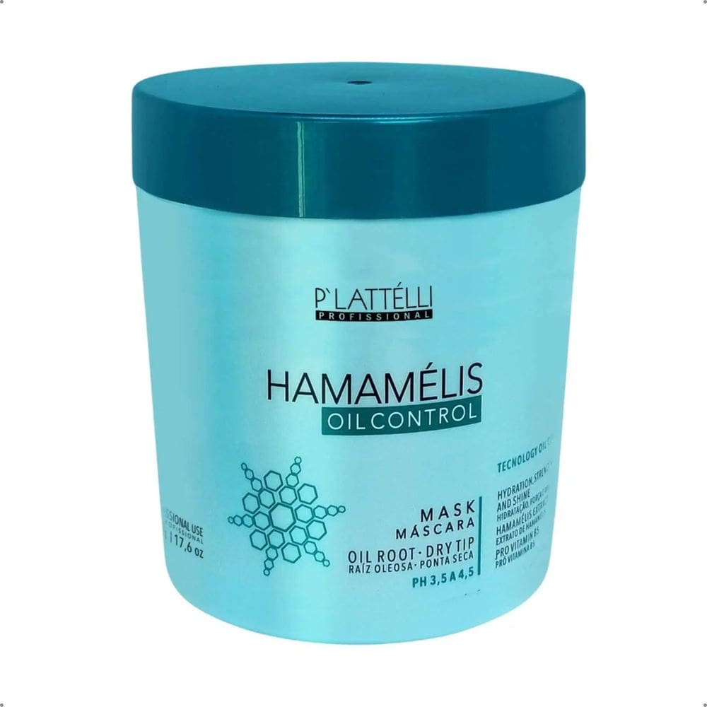Máscara Hamamélis Oil Control P`lattelli 500g