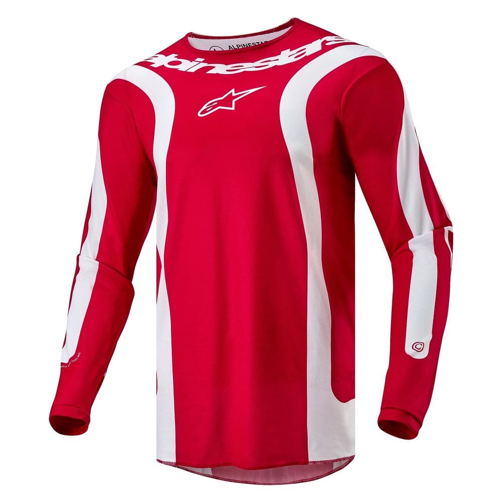 Jersey Alpinestars Fluid Lurv Mars vermelho/branco para homens tamanho L
