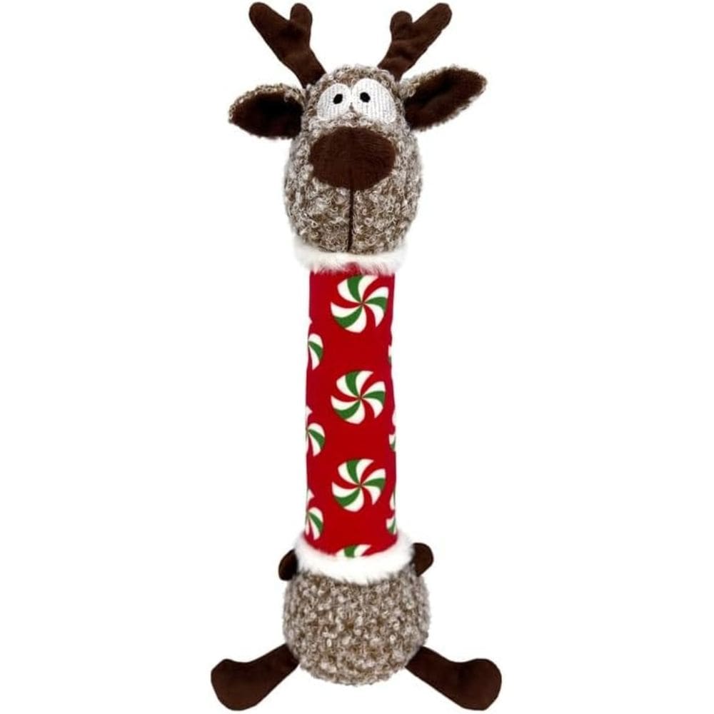 Brinquedo Kong Holiday Shakers Luvs Rena Pelúcia Com Apito Para Cães Médio