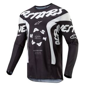 Jersey Alpinestars Racer Hana preto/branco para mulheres