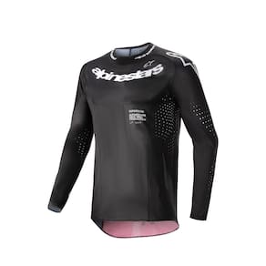 Jersey Alpinestars Supertech Ward Preta/Vermelha Tamanho L