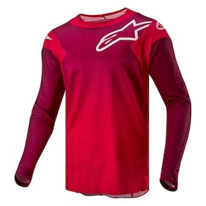 Jersey Alpinestars Racer Hoen Mars Vermelho/Borgonha para homens XL