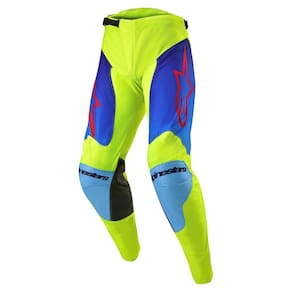 Calças Alpinestars Racer Hoen Ylow Fluo/Azul/Nt Navy para homens Sz 28